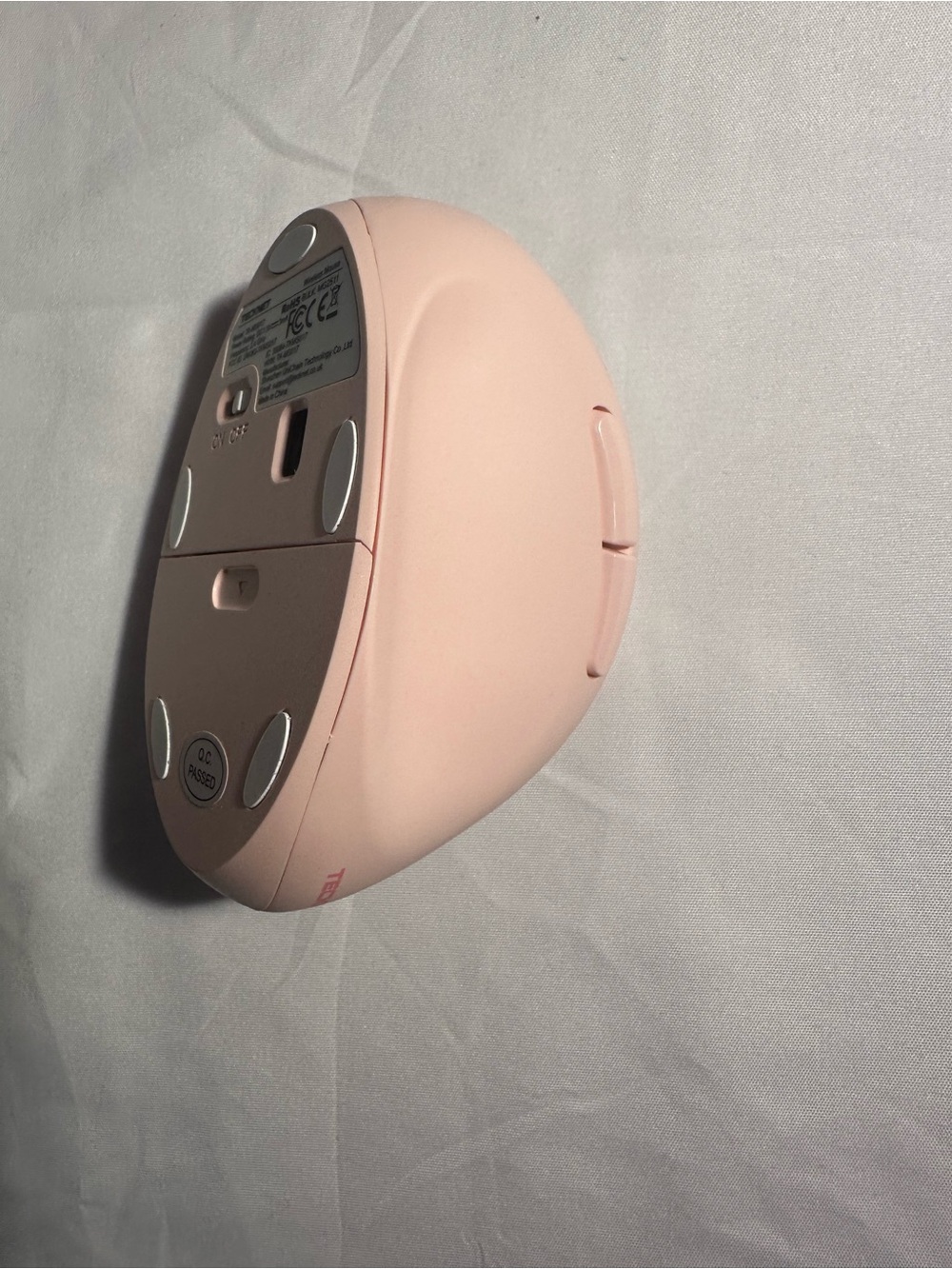TECKNET Ergonomic Wireless Mouse 2.4G Silent Optical Pink TK-MS017 NIB - Picture 5 of 10